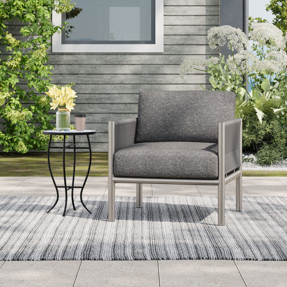 Hargrove - Club Chair - Silver / Gray by Couch.com
