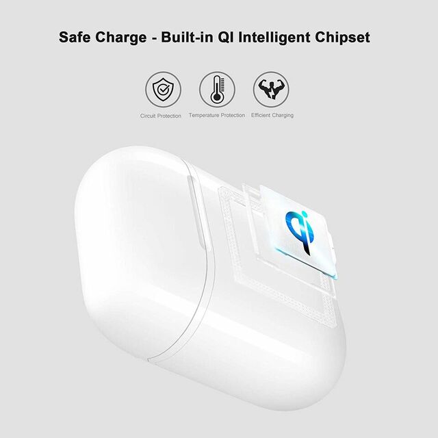 Qi Wireless Charging Case Cover for Apple® Airpods by Infinite Basics