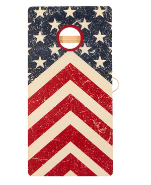 4X2 Ft Large Size Cornhole Board (Set of 2), Outdoor Game Board Set With 8 Bean Bags, Perfect For Lawn, Backyard, Beach, Park - Blue / White / Red by Couch.com