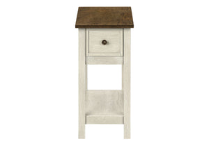 Accent End Table, 2 Tier, Narrow, Lamp, Storage Drawer, Charming Design by Couch.com