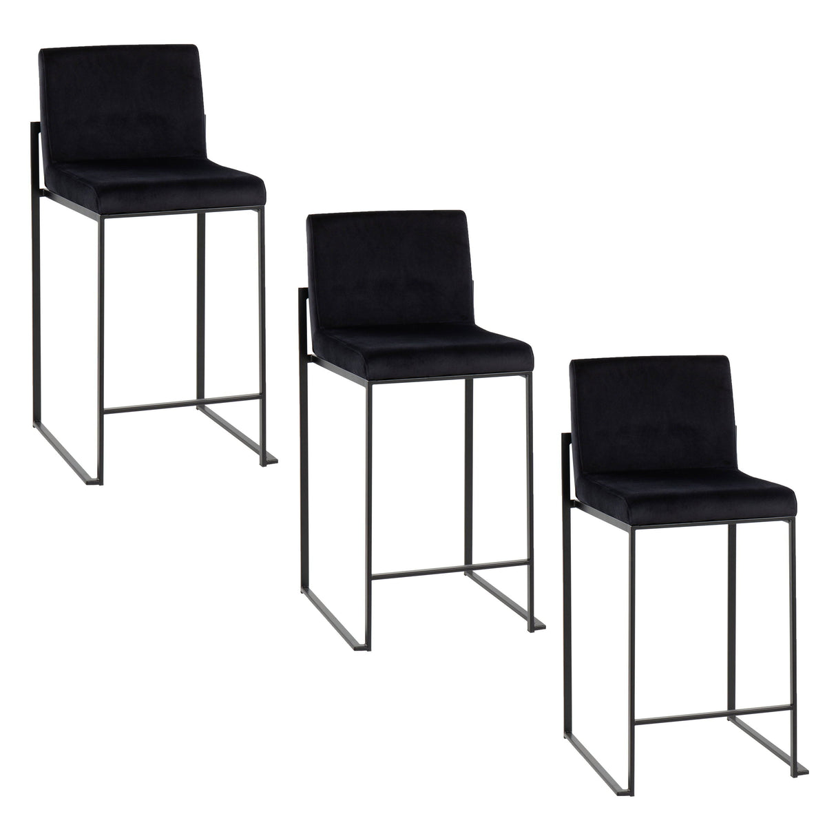 Fuji - Contemporary Modern Elegance, High Back Counter Stool by Couch.com