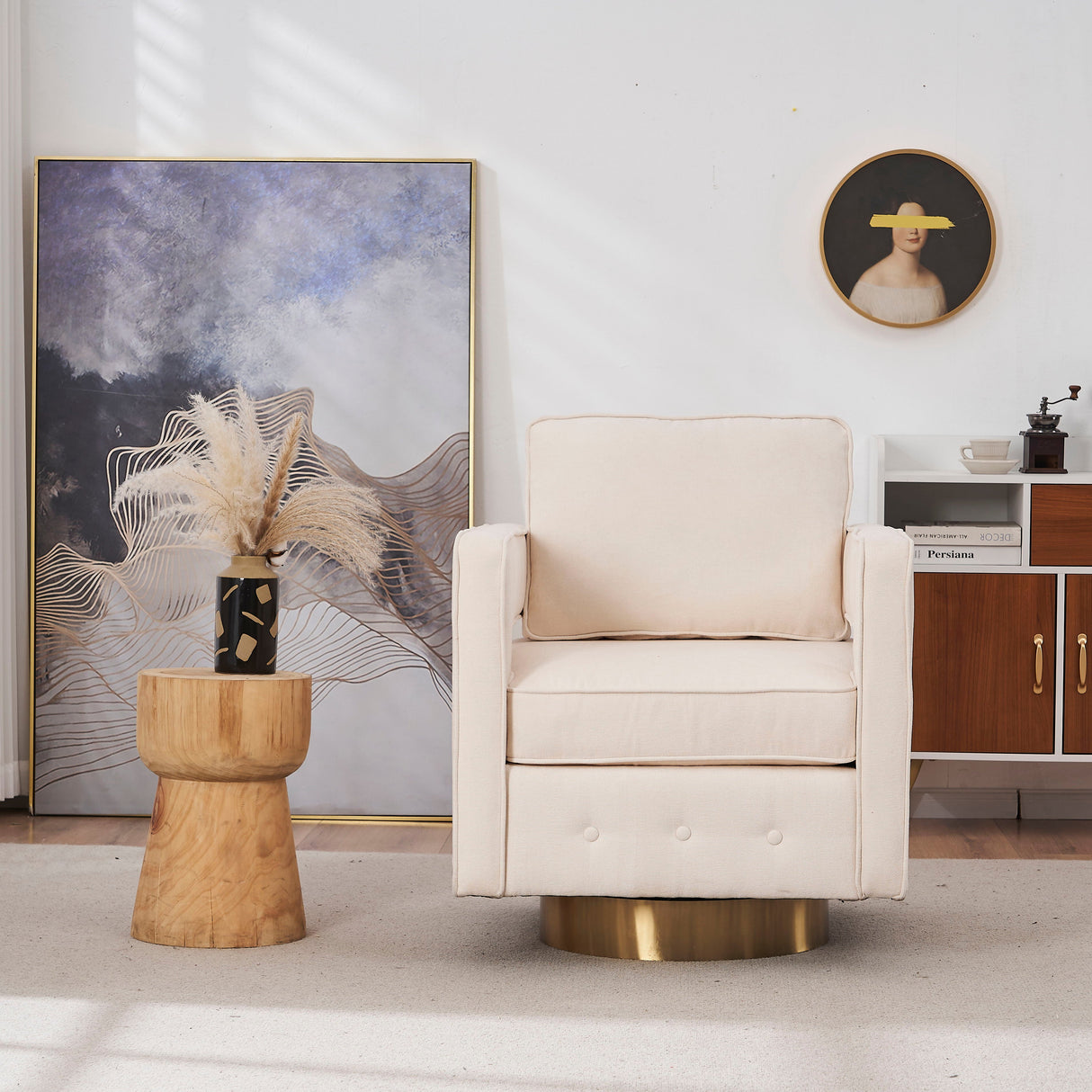 Swivel Barrel Chair 360 Degree Swivel Club Modern Accent Single Sofa Chair by Couch.com