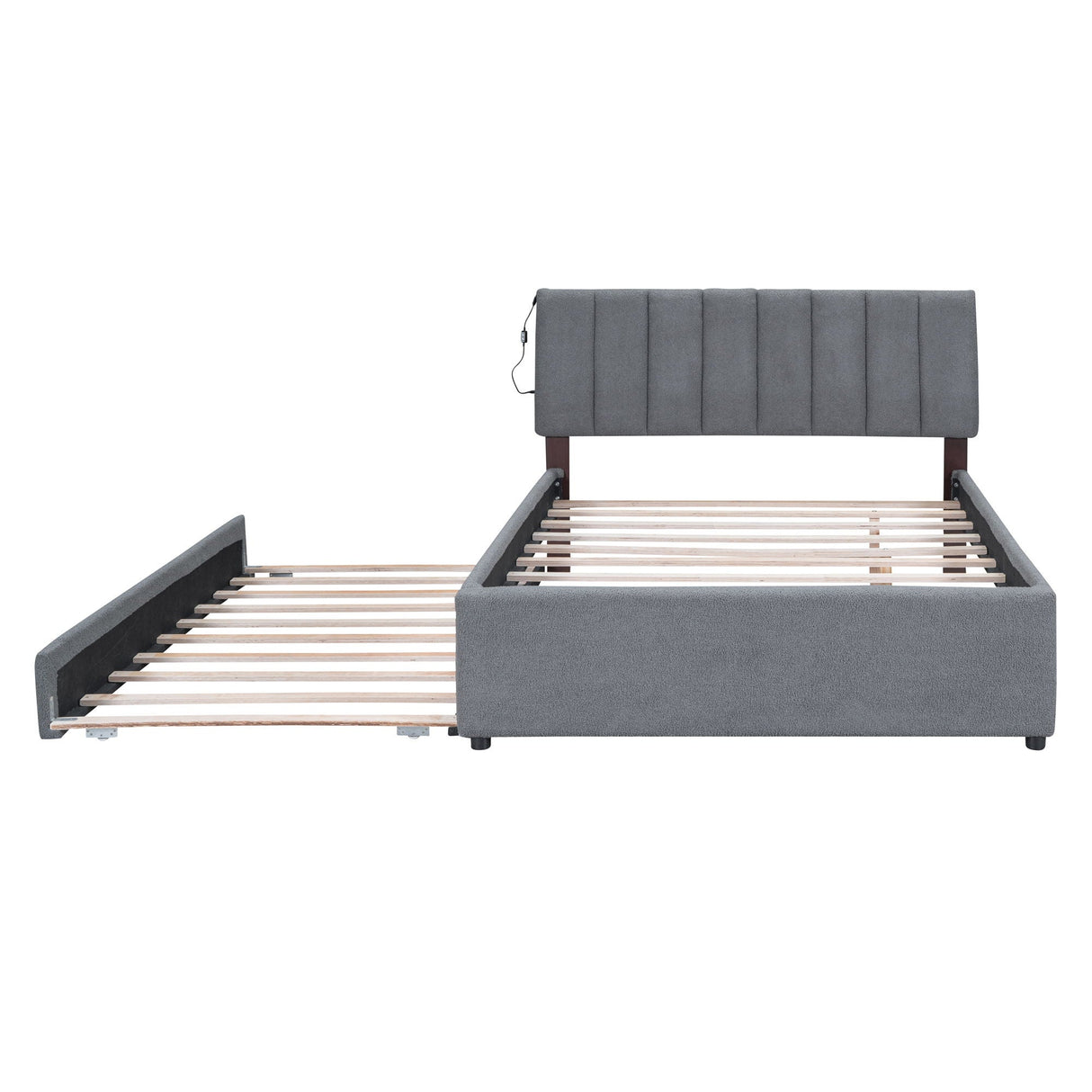 Upholstered Platform Bed With Trundle by Couch.com