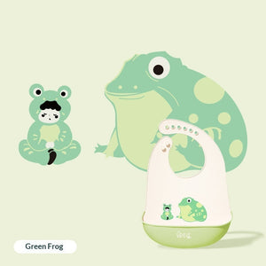 Baby Waterproof And Stain-resistant Food-grade Silicone Bib