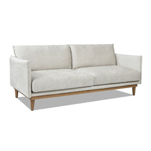 Haven - Flange Arm Oak Sofa - Marled Gray by Couch.com