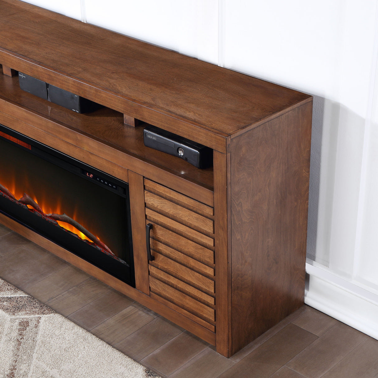 Sausalito - Electric Fireplace TV Stand Console For TVs Up To 95" - Whiskey by Couch.com