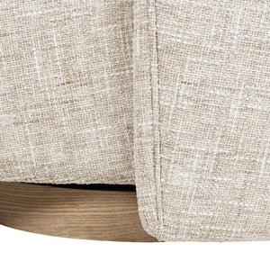 Miranda - Armless Swivel Accent Chair - Natural Gray by Couch.com