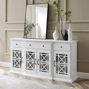 Classic Fretwork Detailed Glass Door Sideboard by Couch.com