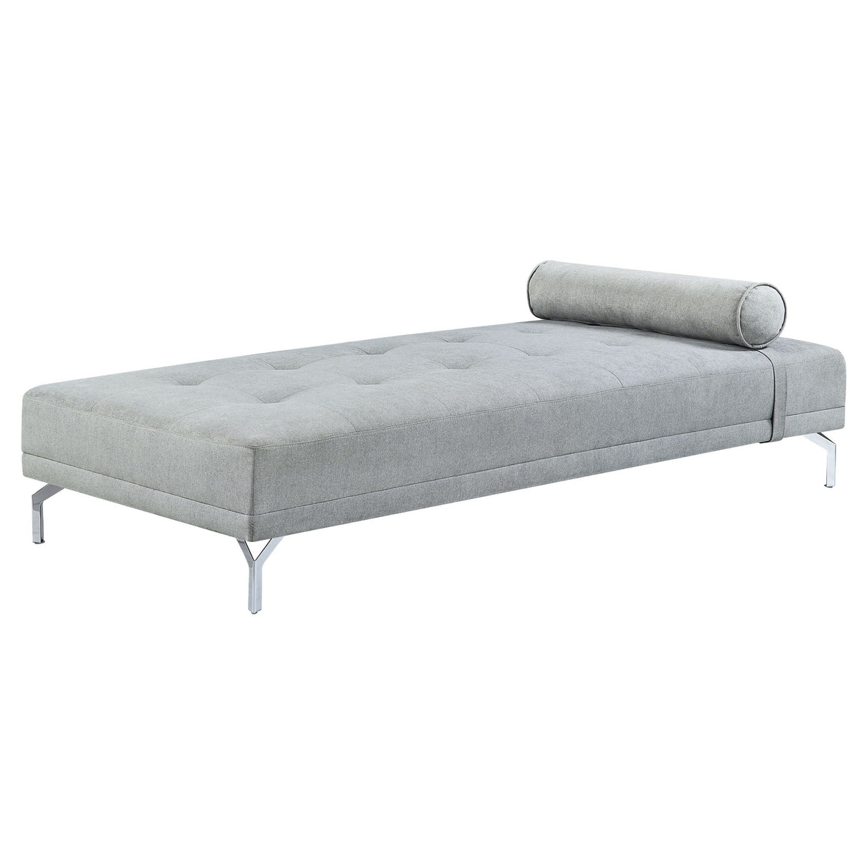 Quenti - Velvet Sofa Bed With Pillow - Gray by Couch.com