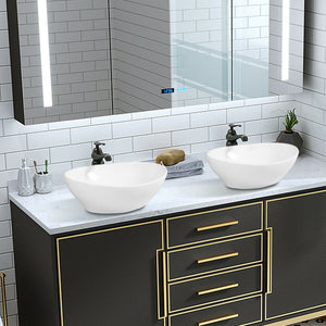 Oval Bathroom Basin Ceramic Vessel Sink