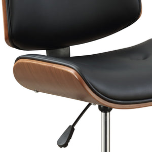 Camila - Synthetic Leather Office Chair - Black by Couch.com
