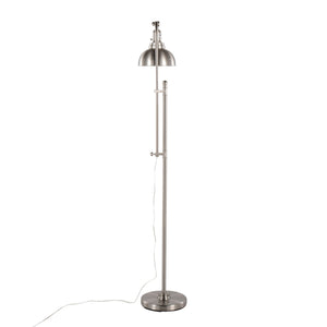 Emery Industrial Floor Lamp in Nickel by LumiSource