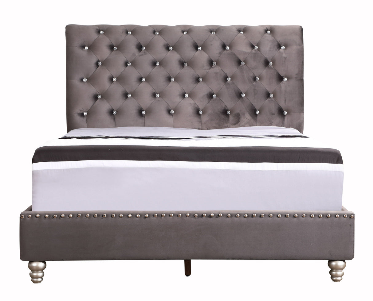 Elegant Transitional Upholstered Bed by Couch.com
