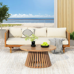 Claremont 3-Seater Daybed and Acacia Wood Patio Table Set