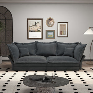Modern Comfy Upholstered Sofa Cloud Couch, Deep Seat Couches With Multiple Large Soft Pillows by Couch.com