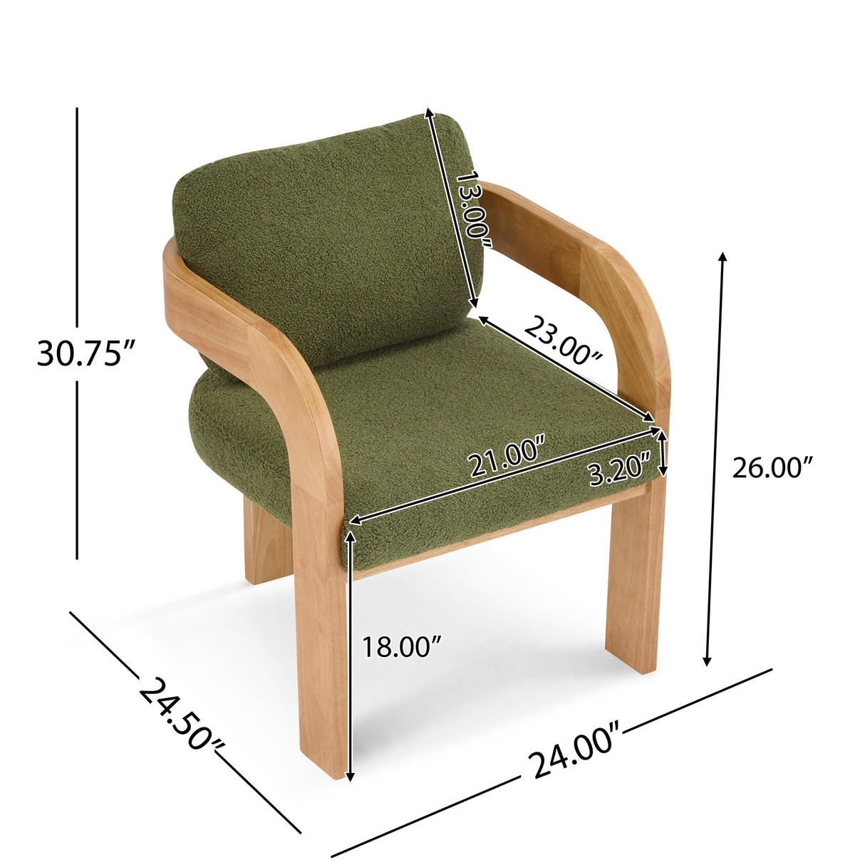 Dining Chairs With Pillow Back (Set of 2)