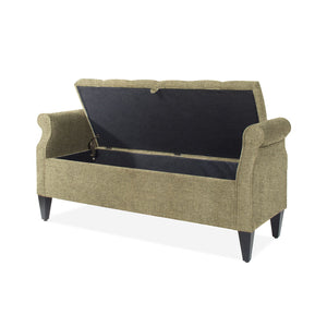 Jacqueline - Tufted Roll Arm Storage Bench by Couch.com