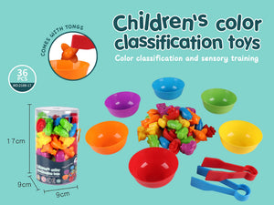Rainbow Counting Dinosaurs Early Education Cognitive Montessori Early Education