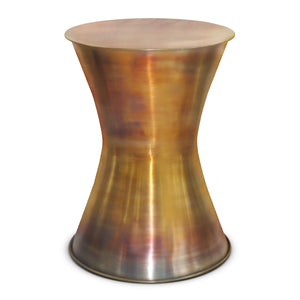 Kenton - Metal Side Table - Tarnished Brass by Couch.com