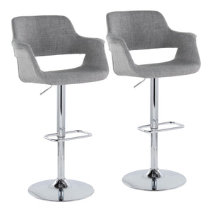 Vintage Flair - Mid Century Modern Adjustable Barstool (Set of 2) by Couch.com