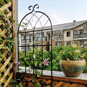 Metal Garden Rustproof Trellis For Climbing Plants Outdoor Flower Support by Couch.com
