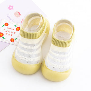 Baby Ice Silk Non-slip Socks Shoes Soft Bottom Breathable