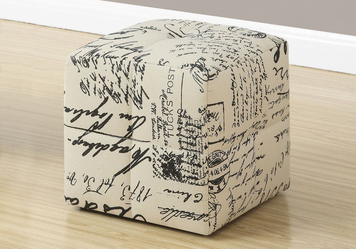 Pouf, Footrest, Foot Stool, Transitional (Set of 2) - Beige by Couch.com