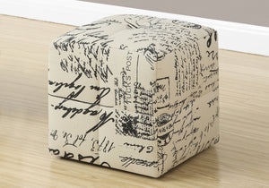 Pouf, Footrest, Foot Stool, Transitional (Set of 2) - Beige by Couch.com