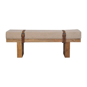 Belmont - Boucle Bench - Oak by Couch.com