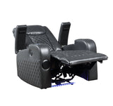 Alair - Leather Aire Power Motion Recliner With Bluetooth, Wireless Charger Cupholder - Dark Gray by Couch.com