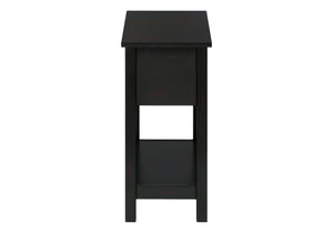 Accent End Table, 2 Tier, Narrow, Lamp, Storage Drawer, Charming Design by Couch.com
