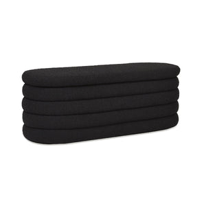 Fuji - Upholstered Oval Storage Bench by Couch.com