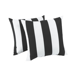 2 Pack Outdoor Throw Pillows, Waterproof & Fade-Resistant (18x18 Inch)