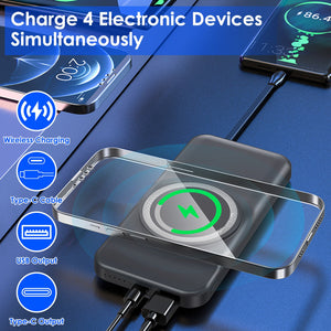 10000mAh 22.5W Magnetic Wireless Power Bank by DirectDeals