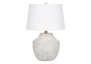 Lighting, Modern Table Lamp, Concrete - Cream by Couch.com