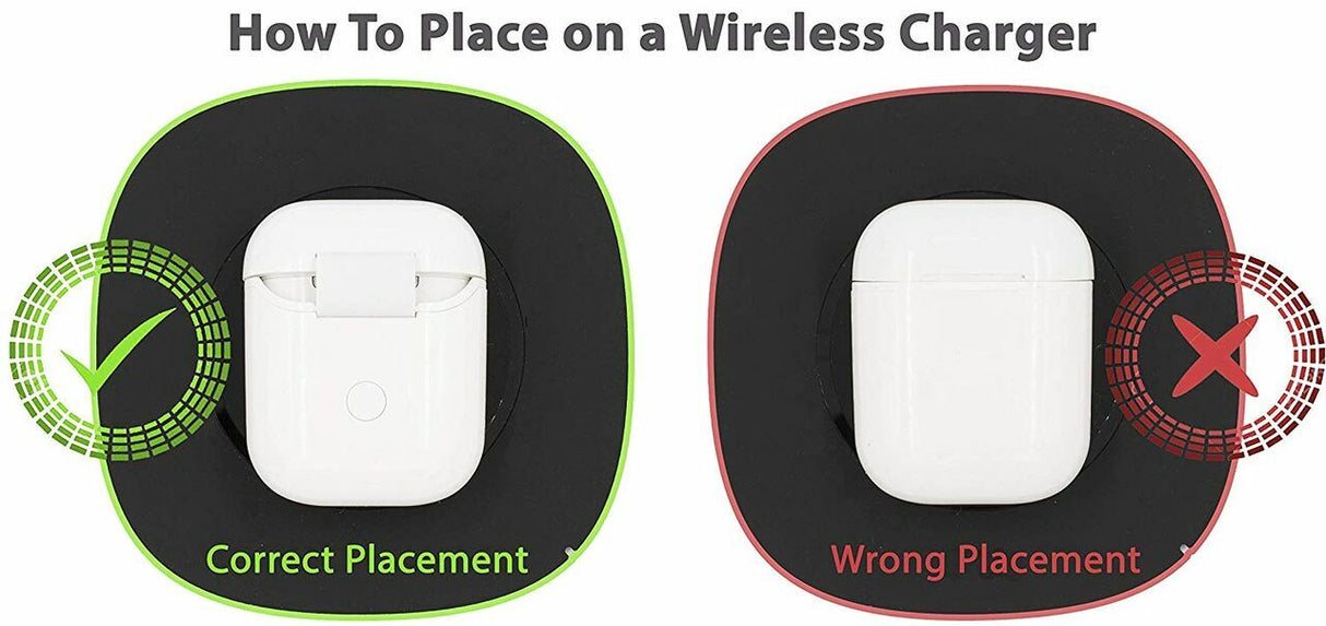 Qi Wireless Charging Case Cover for Apple® Airpods by Infinite Basics