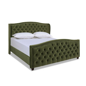 Marcella - Upholstered Shelter Headboard Bed Set by Couch.com