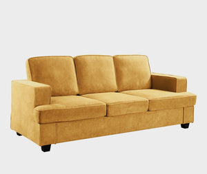 Modern Sofa, Comfortable 3 Seater Couch With Deep Seating, Loose Back Cushions, Wide Arms by Couch.com