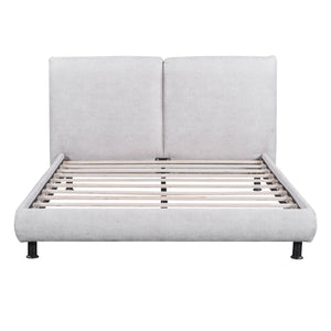 Upholstered Platform Bed With 2 Large Headrests And Thick by Couch.com