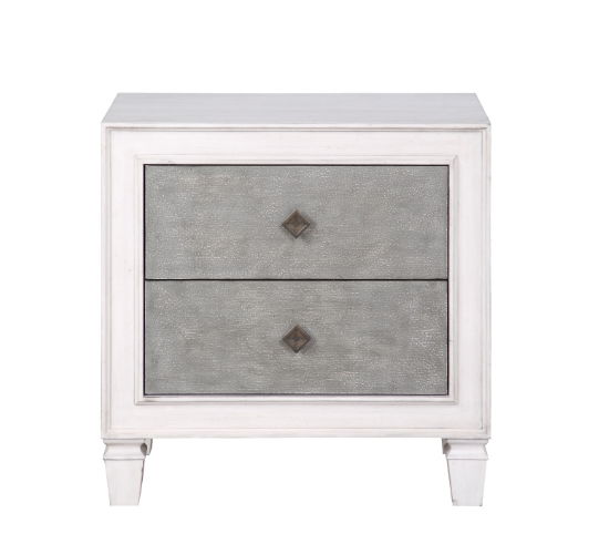 Katia - Weathered Night Stand - Gray / White by Couch.com