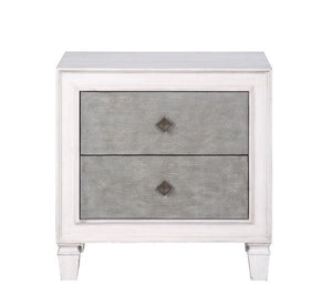 Katia - Weathered Night Stand - Gray / White by Couch.com