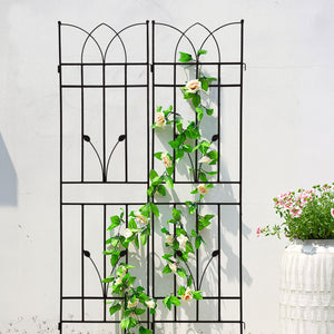 Metal Garden Trellis Rustproof For Climbing Plants Outdoor Flower Support by Couch.com