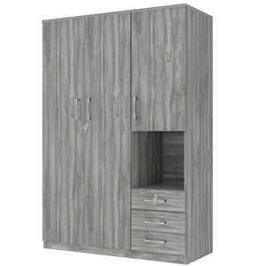 2 Doors Wardrobe Storage For Bedroom With Shelves And 3 Drawers by Couch.com