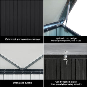 Out Door Metal Storage Box Store Medium - Black by Couch.com