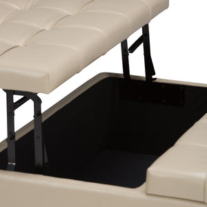 Harrison - Upholstered Coffee Table Storage Ottoman by Couch.com
