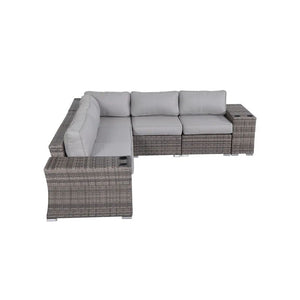 Rattan Sectional Sofa Set With Cushions by Couch.com