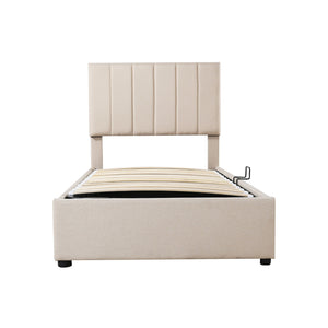 Upholstered Platform Bed With A Hydraulic Storage System by Couch.com