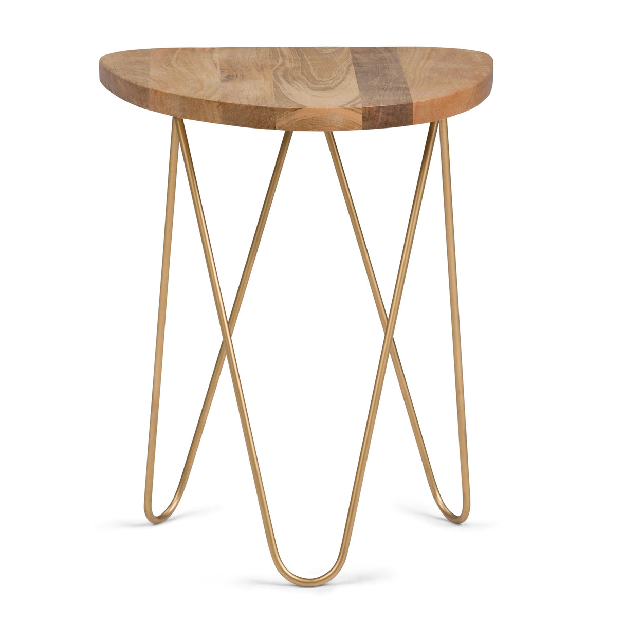 Patrice - Handcrafted Metal And Wood Accent Table by Couch.com