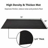 47/59/78 Inch Long Thicken Equipment Mat for Home and Gym Use-78 x 36 x 0.25 inches