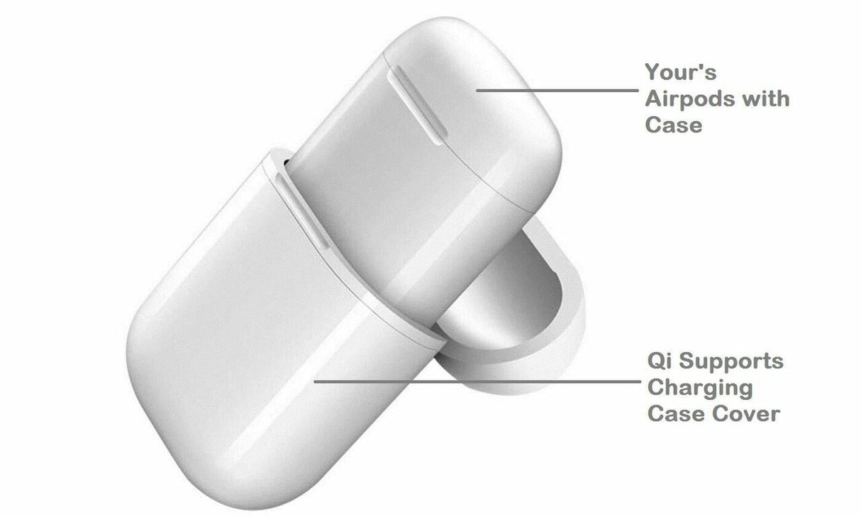 Qi Wireless Charging Case Cover for Apple® Airpods by Infinite Basics